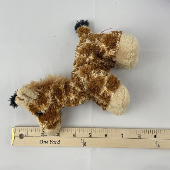 Aurora Peek-A-Boo Giraffe Purple Carrier Purse 7" Plush Stuffed Animal Toy Bow - Picture 6 of 7